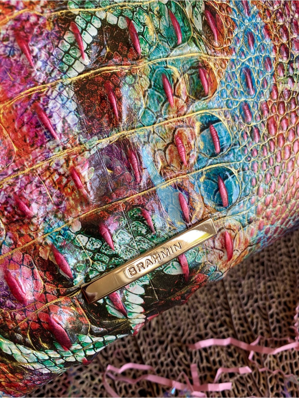 ❤️GORGEOUS “APRIL” Brahmin XL Tote ❤️ - Picture 5 of 16